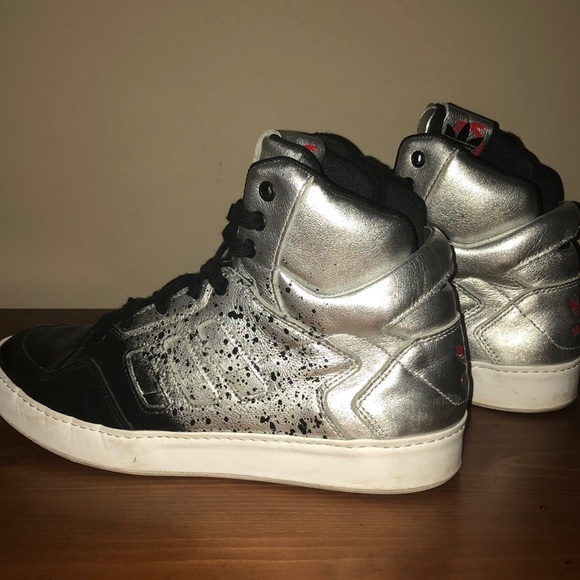 adidas Shoes - Black and silver adidas high tops